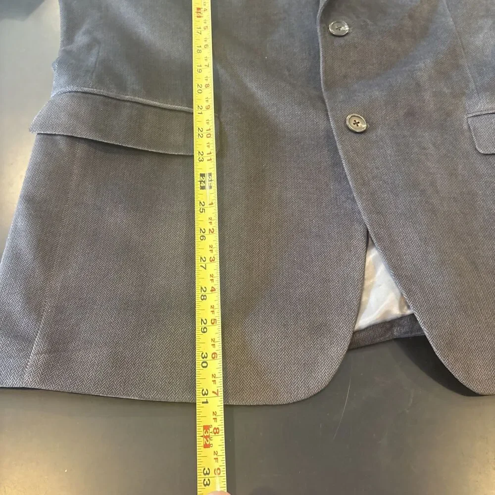 NWOT Chaps Ralph Lauren Blazer Men's Size 42R Seal Brown Polyvelvet Herringbone